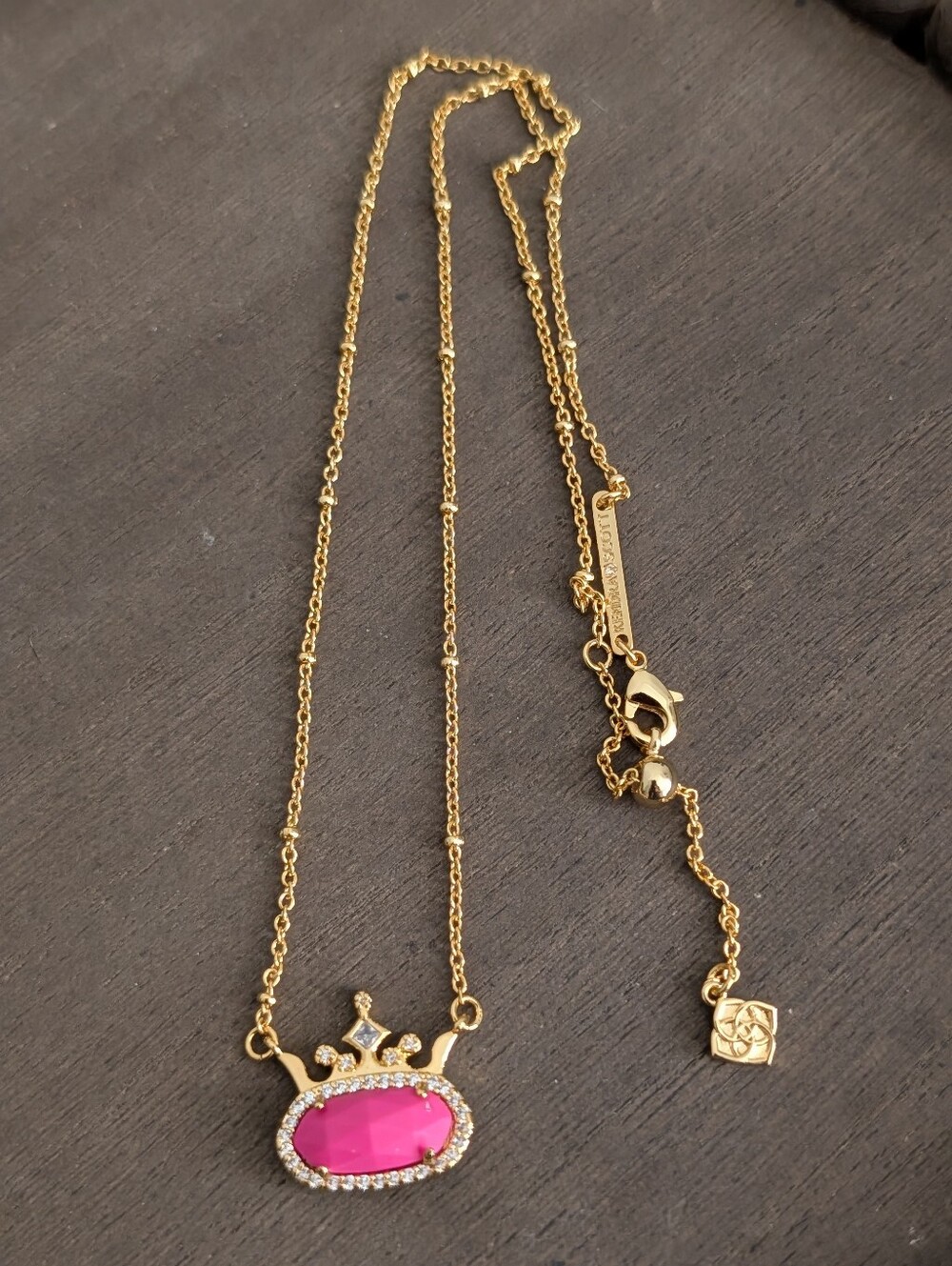 KENDRA SCOTT x DISNEY Elisa Princess Crown Pendant Necklace